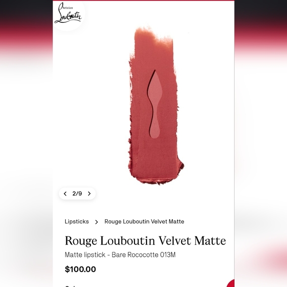 NWT Christian Louboutin Rouge Louboutin Velvet Matte Lipstick with Red Box - Picture 7 of 12